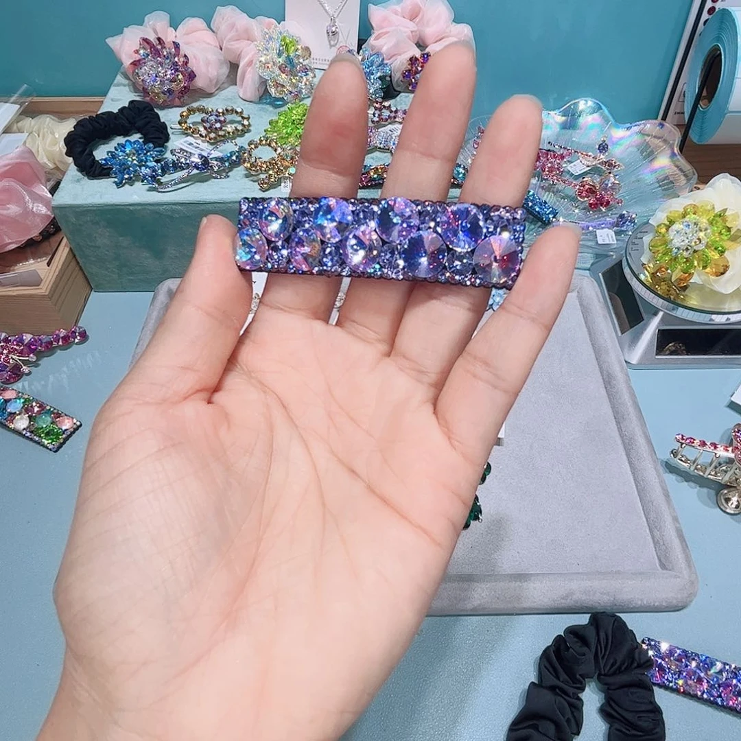 皮质铁合金发夹发卡