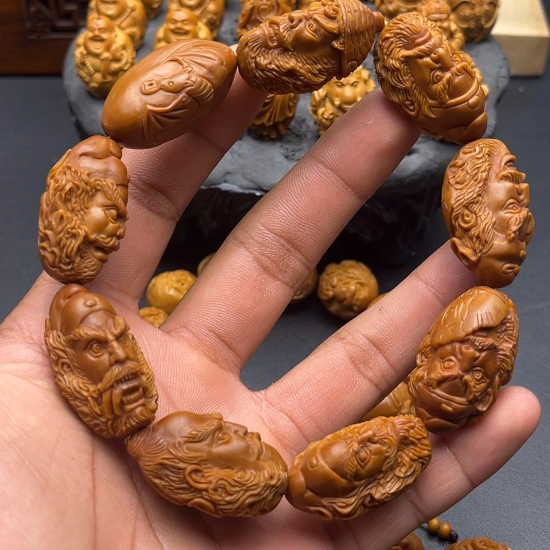 橄榄核手串钟馗头