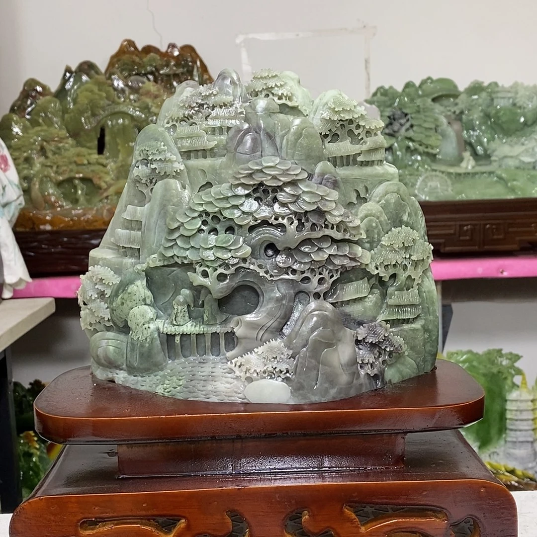 用***7玉玉未镶嵌居家摆件