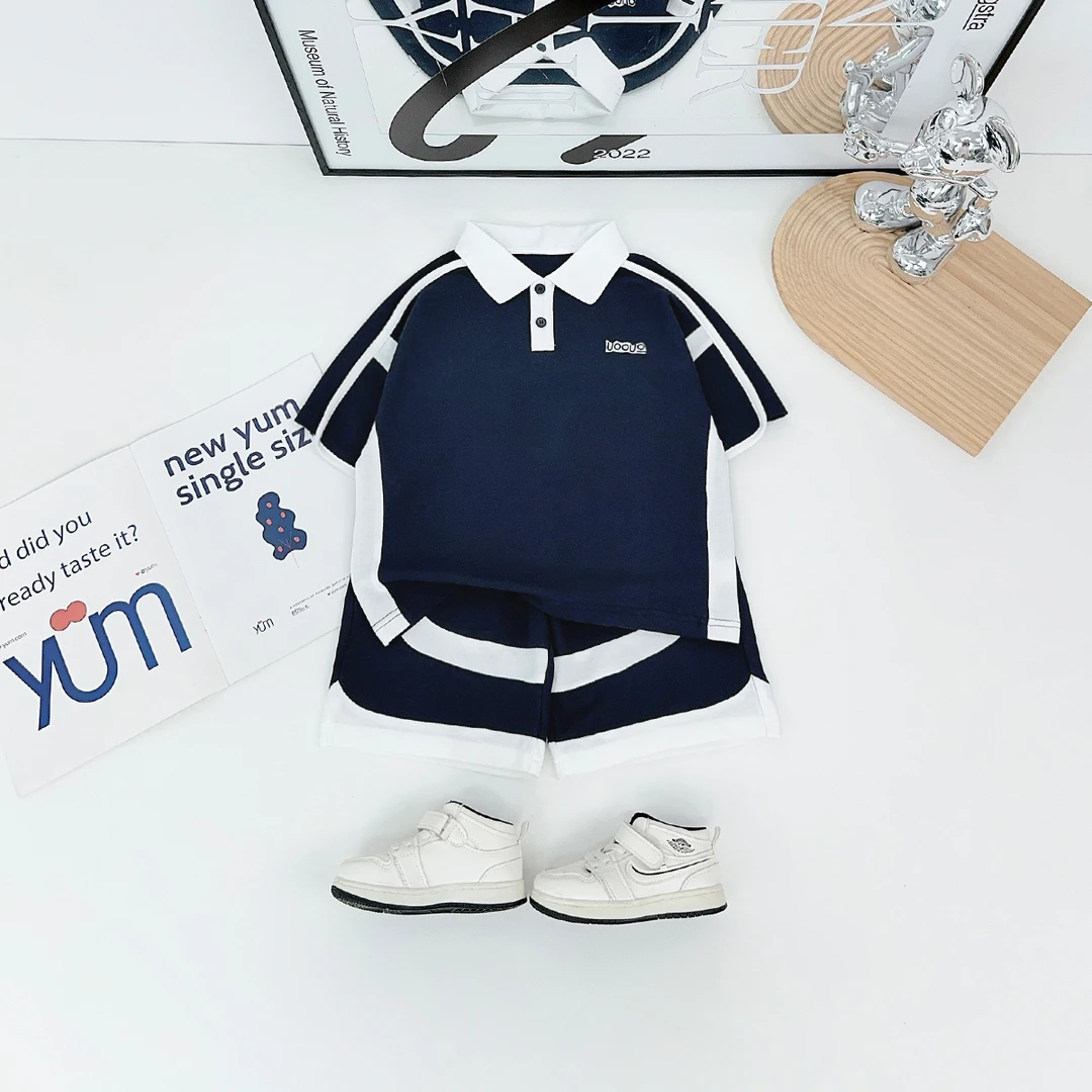 儿童夏装套装夏季2025新款男童短袖两件套 HZ25582 悠悠童话童装