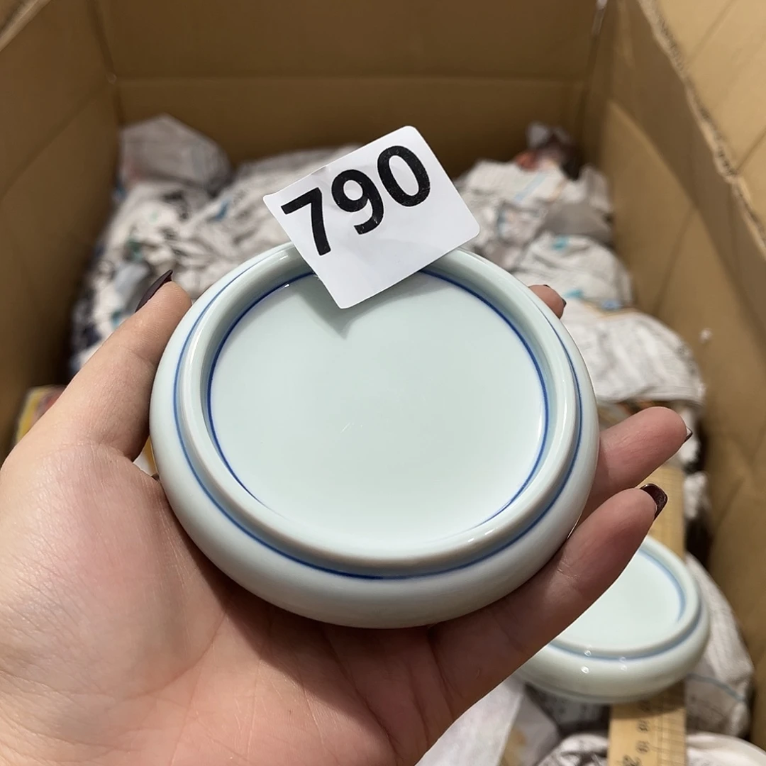 夜***子瓷片茶摆件工艺品摆件666