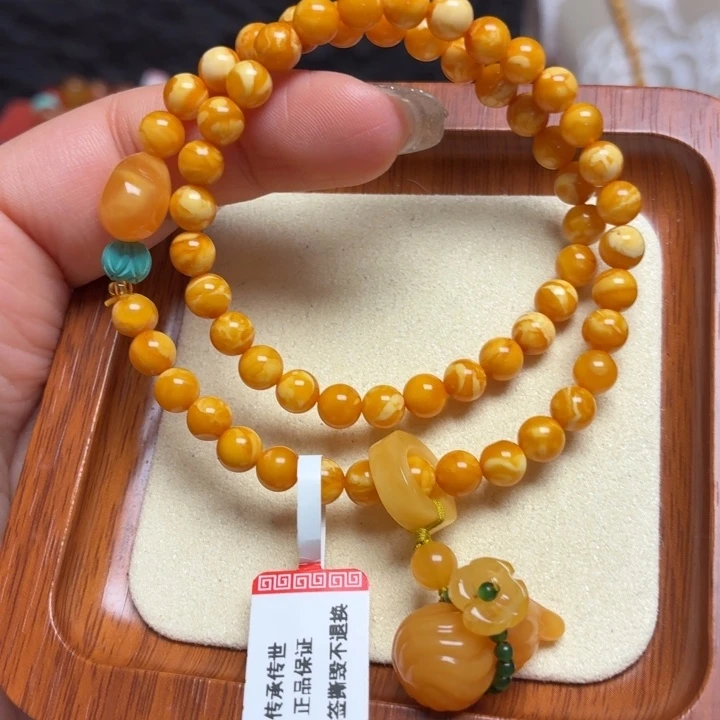 蜜蜡未镶嵌手链手串