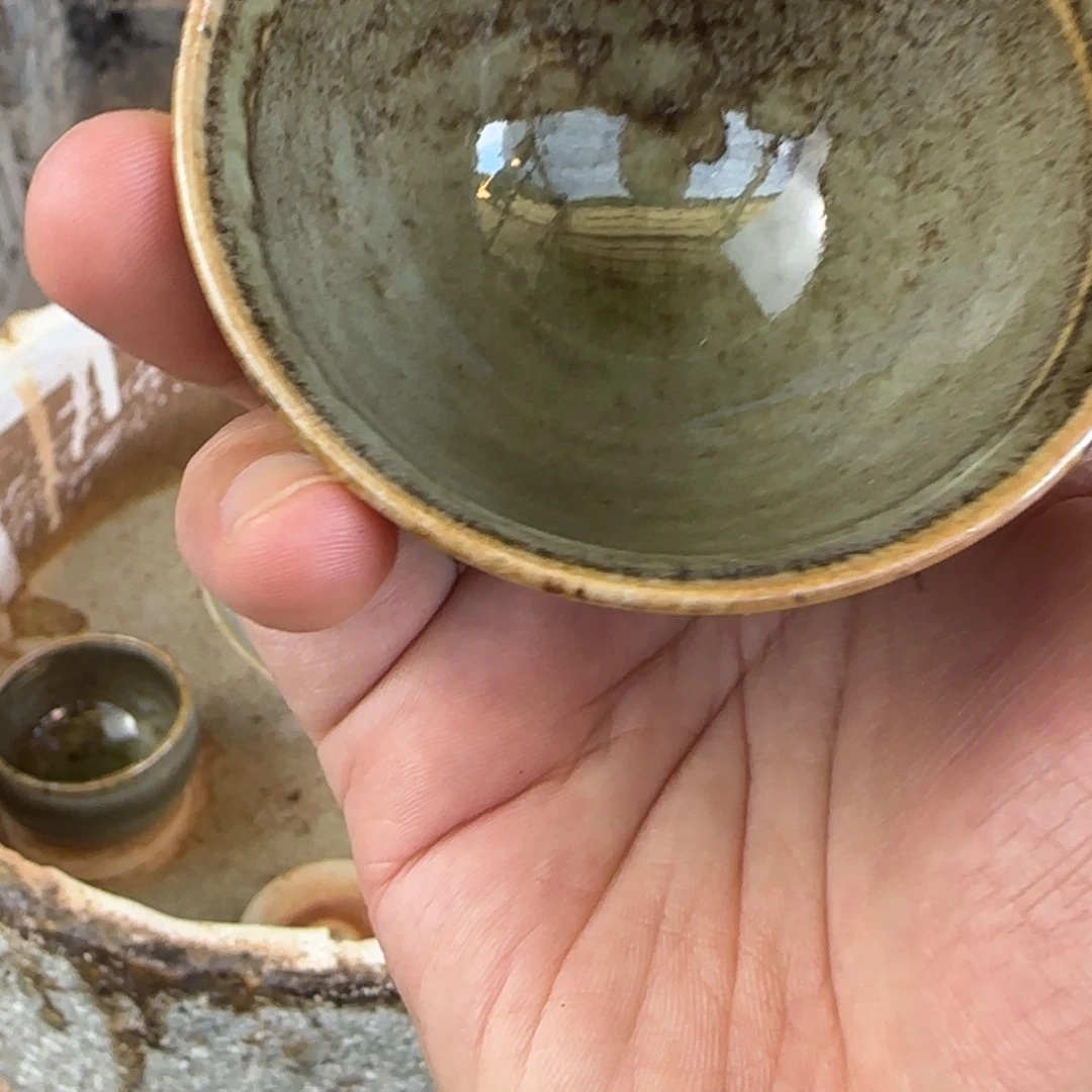 茶盏白丁柴窑束口