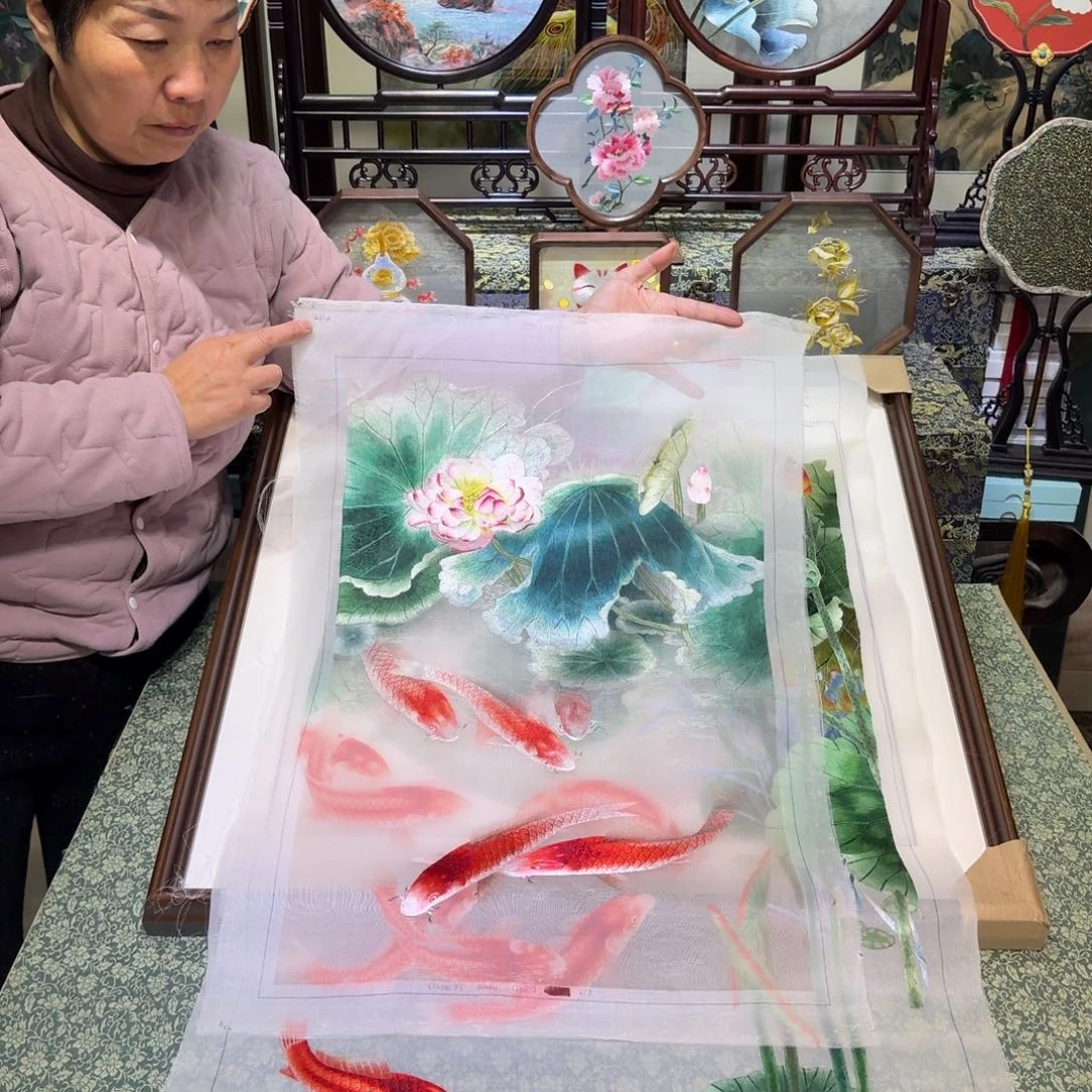 刺绣手工苏绣工艺制作技艺精湛