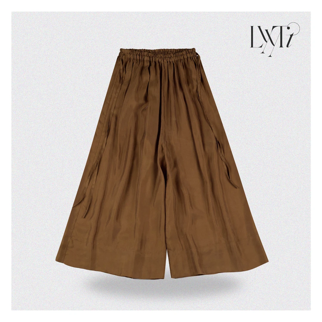 （阔腿裙裤）铜氨丝抽绳系列