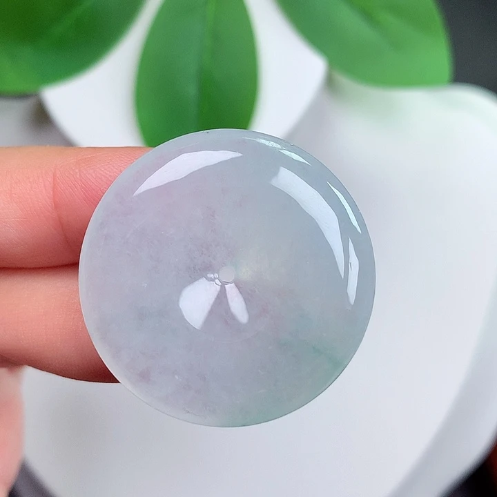 颈饰未镶嵌翡翠平安扣 31.7x5.7mm