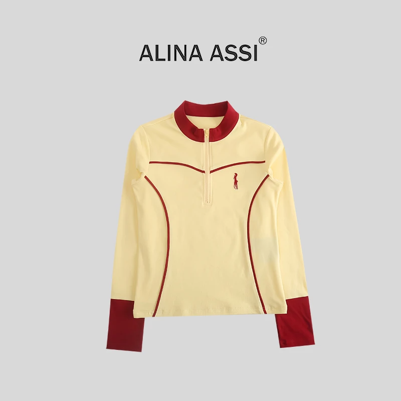 【糯米姐】2025冬季新款显瘦T恤休闲长袖上衣AE0578