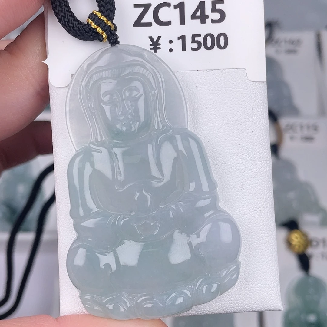 翡翠未镶嵌颈饰zc145