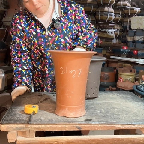 紫砂花盆兰花盆一只