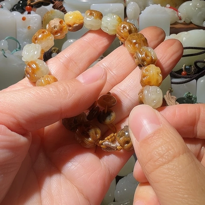 和田玉未镶嵌手链