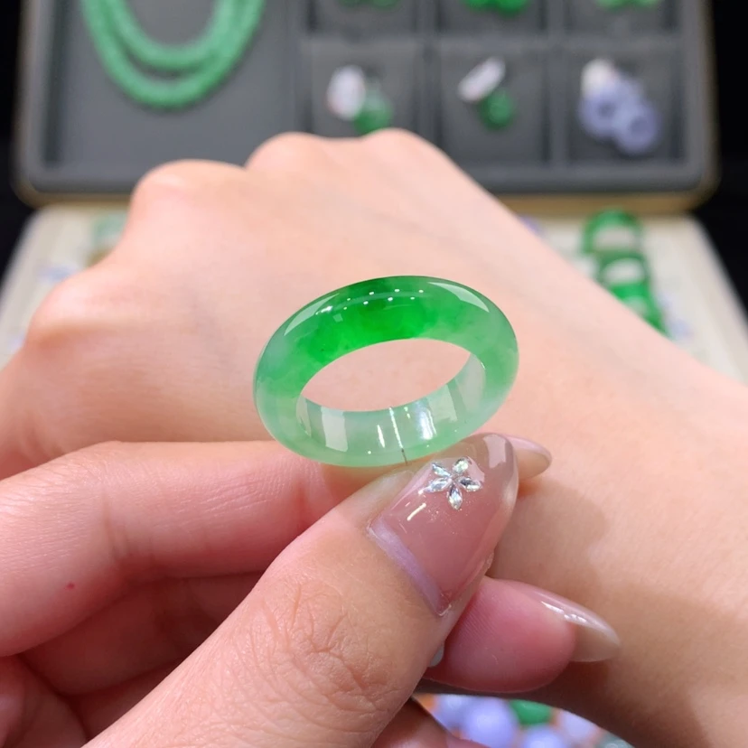 【闪购商品】未镶嵌戒指翡翠17-18号