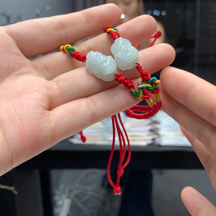 未镶嵌手绳翡翠多样性发单件