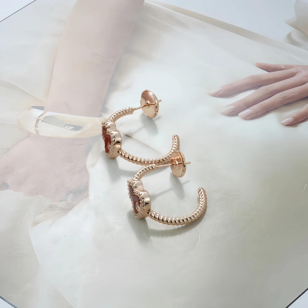 铜合金锆石耳饰 耳环8744