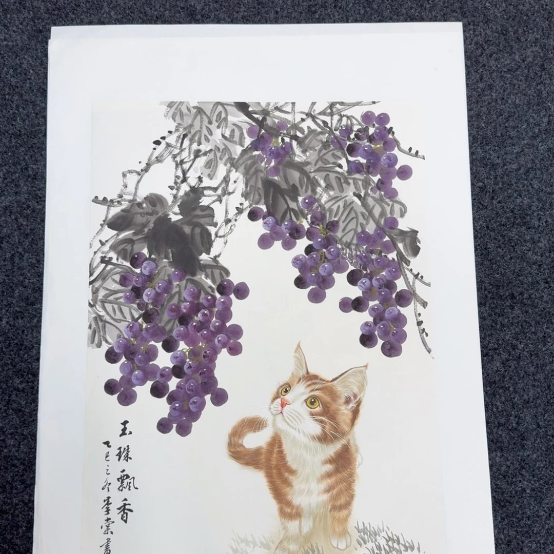 国画国画作品纯手绘山水花鸟