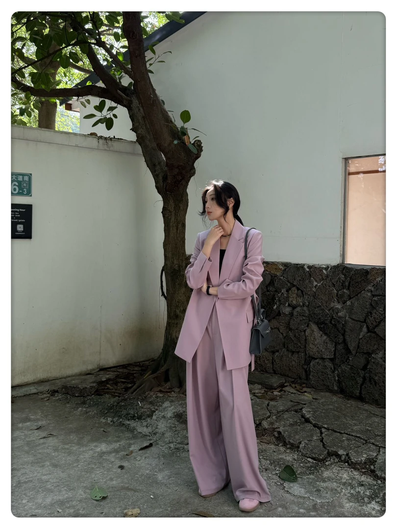 小个子半裙西装西服套装V领外套西装领冷淡系女装高端职业装气质