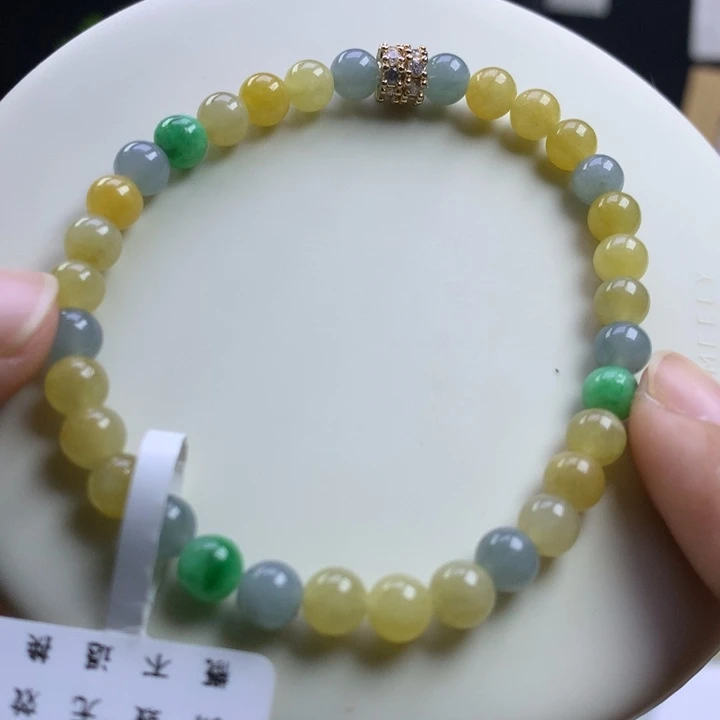 未镶嵌手串翡翠卡5.5