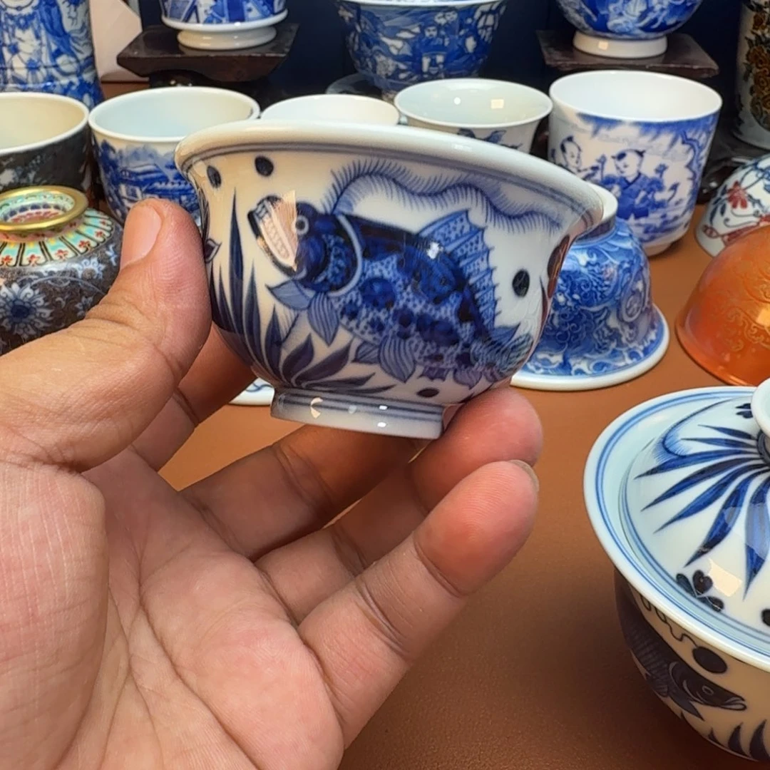 杯子景德镇全手工手绘陶瓷