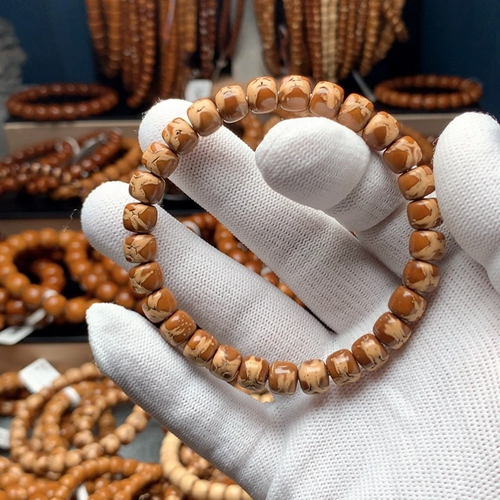 非金属木质紫金鼠9×8花鼠奔驰标鬼脸单圈