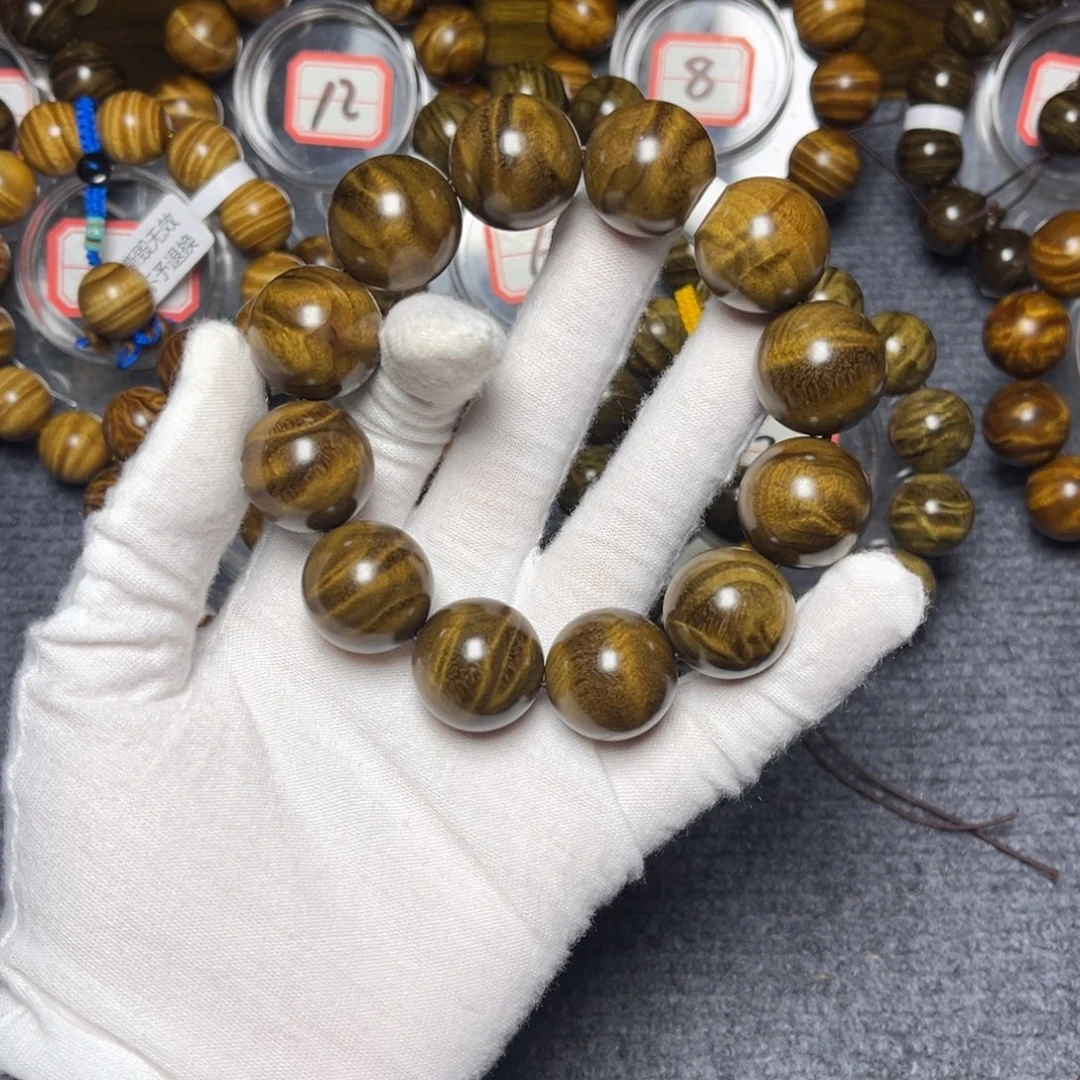 手串/手链楠木（金丝楠）阴沉2.0闪电148