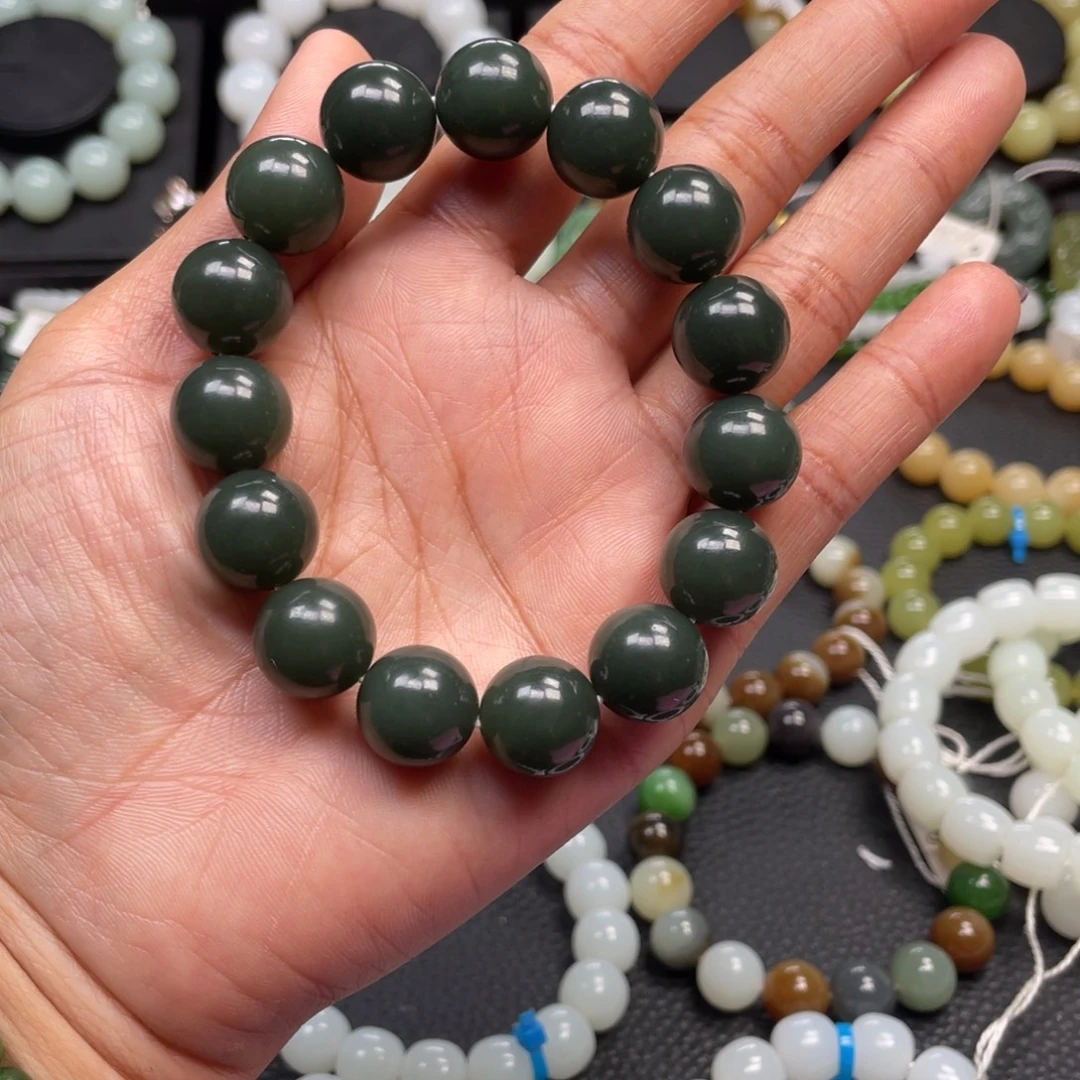 和田玉未镶嵌手链