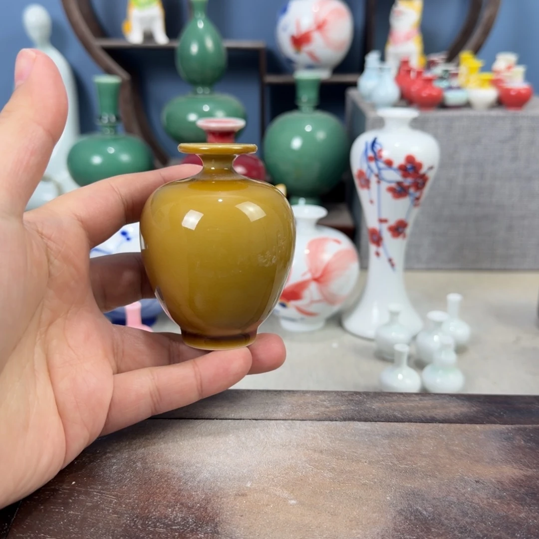 陶瓷手工小花器摆件