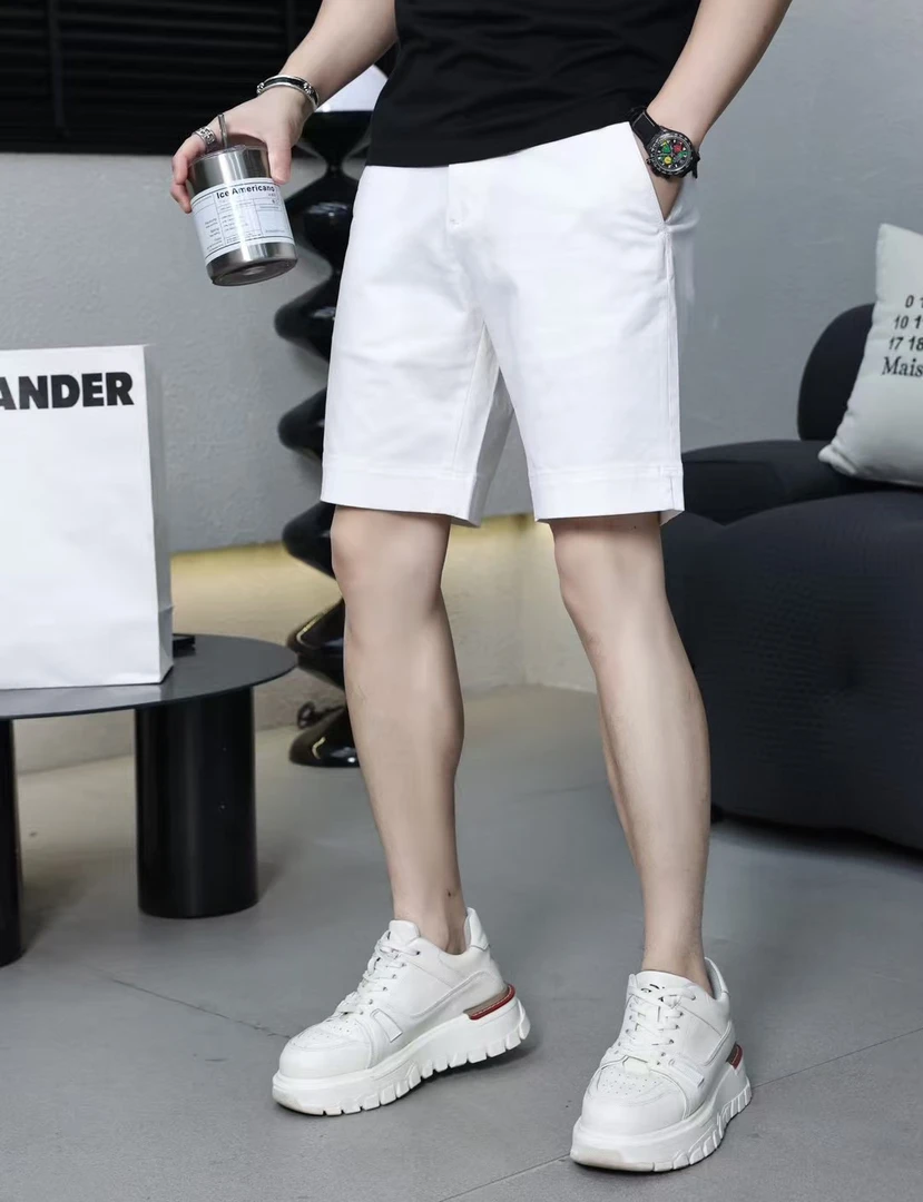 夏季吸汗薄款裤子潮流百搭休闲裤短裤直筒裤微弹力