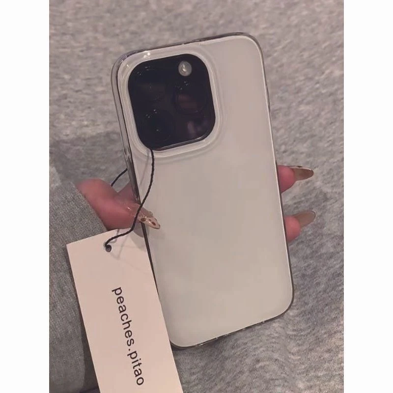 极简ins奶油壳适用苹果/oppo/vivo/华为/小米手机壳新款透明软壳