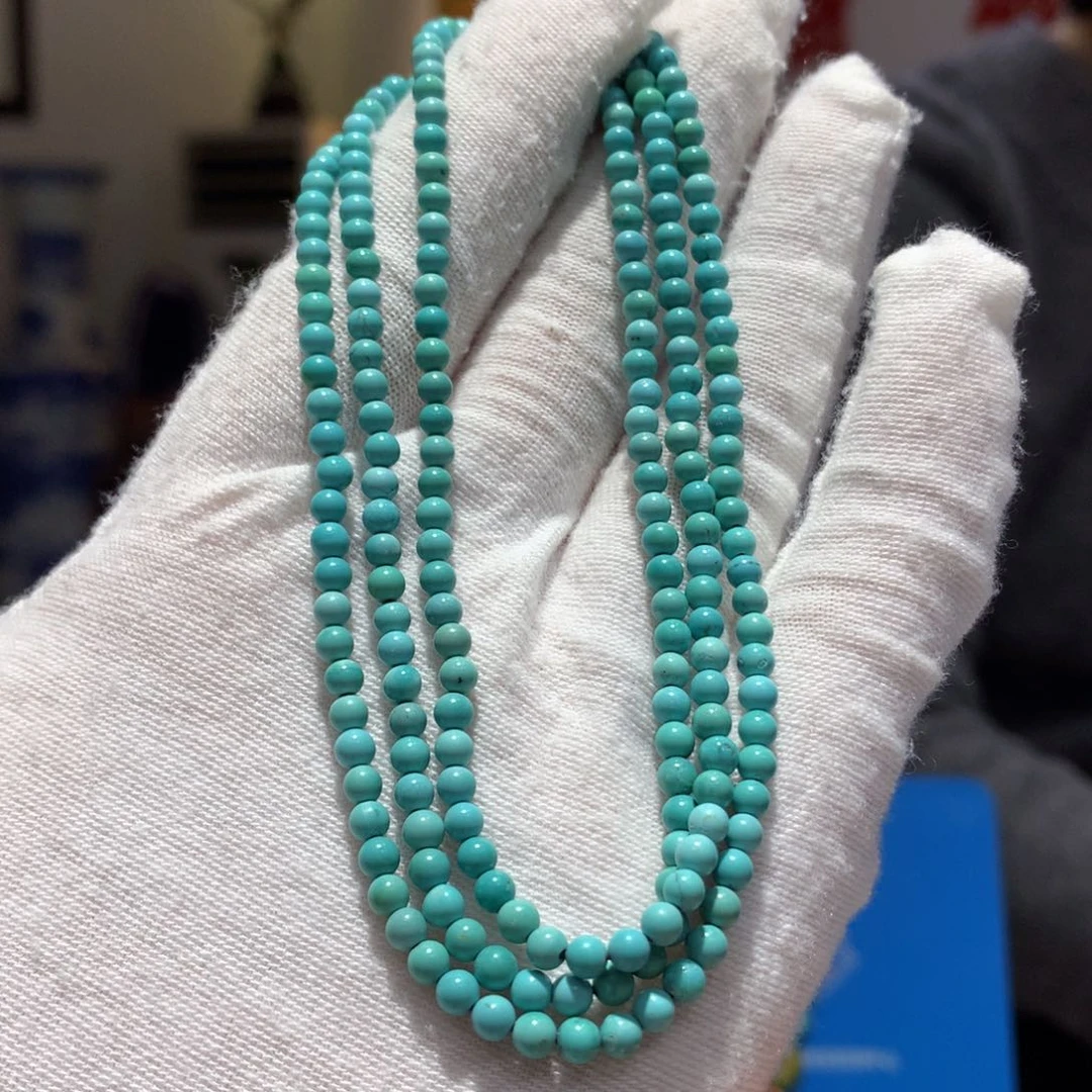 未镶嵌绿松石长链