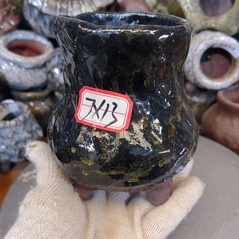 粗陶花盆手工花盆制作就这样