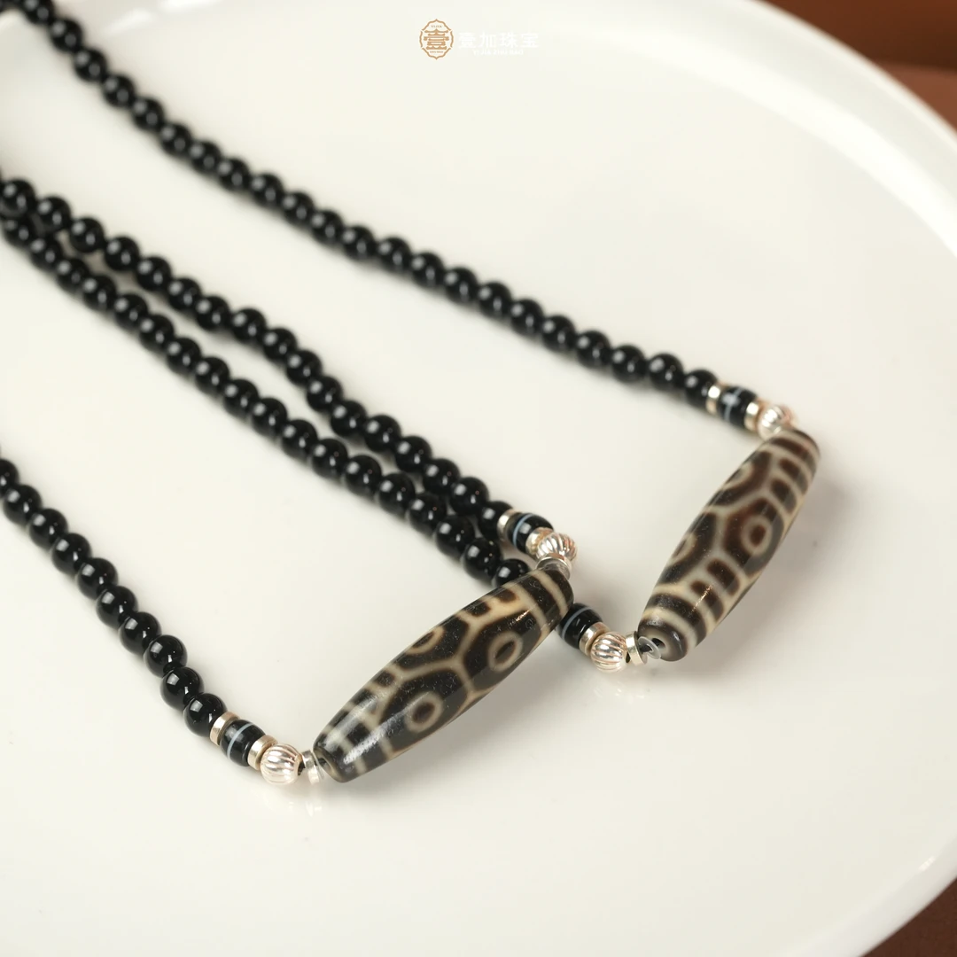 壹加师姐｜手工设计L六眼玛瑙项链多样性发一6373B