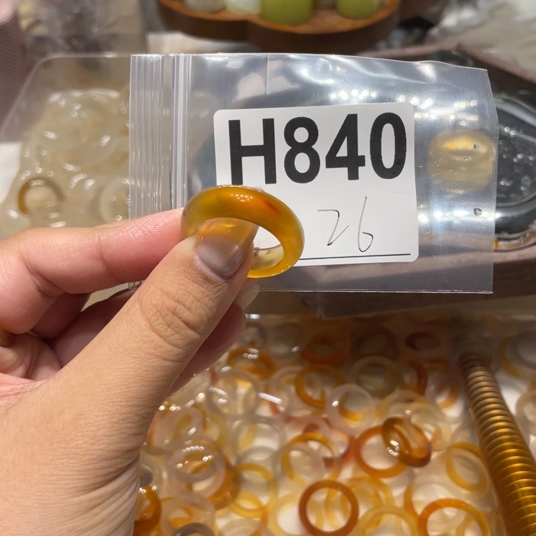 玛瑙/玉髓未镶嵌戒指840