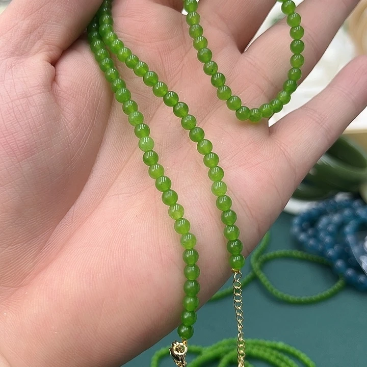 和田玉（糖玉）手链未镶嵌484号