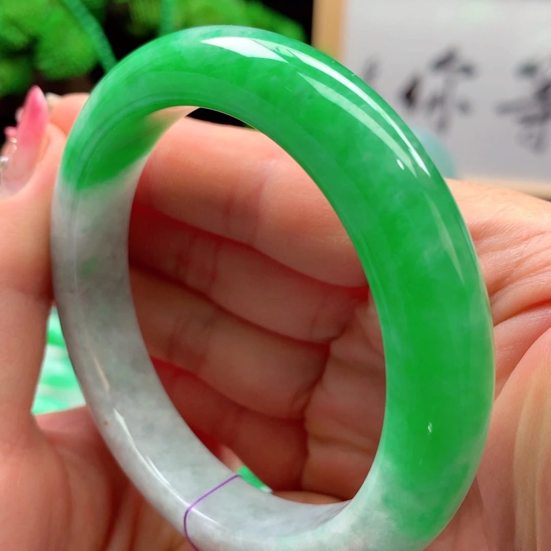 未镶嵌手镯翡翠缅甸57.3圈口