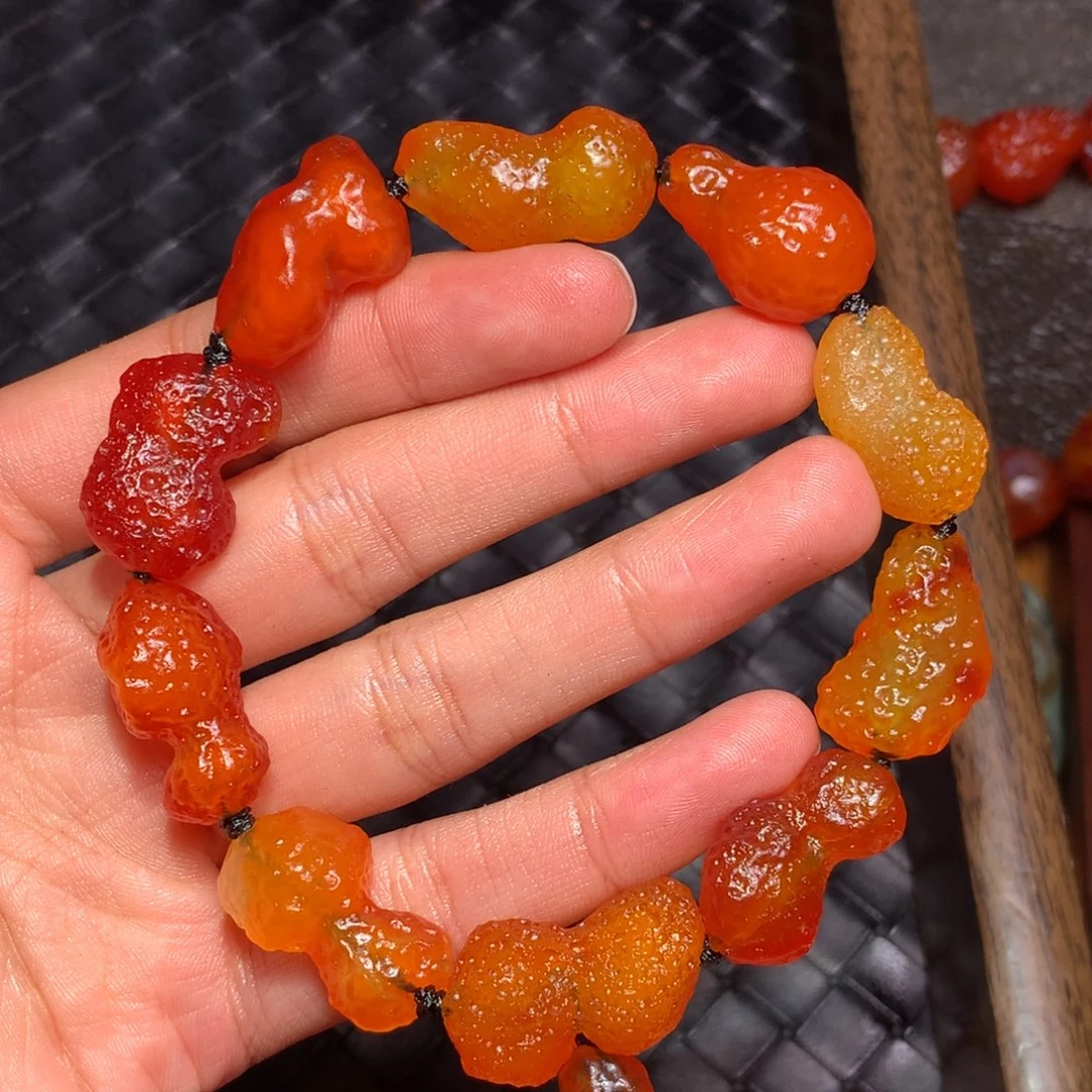 未镶嵌玛瑙/玉髓珠宝半成品