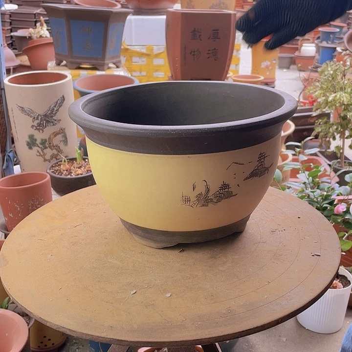 宜兴紫砂花盆003