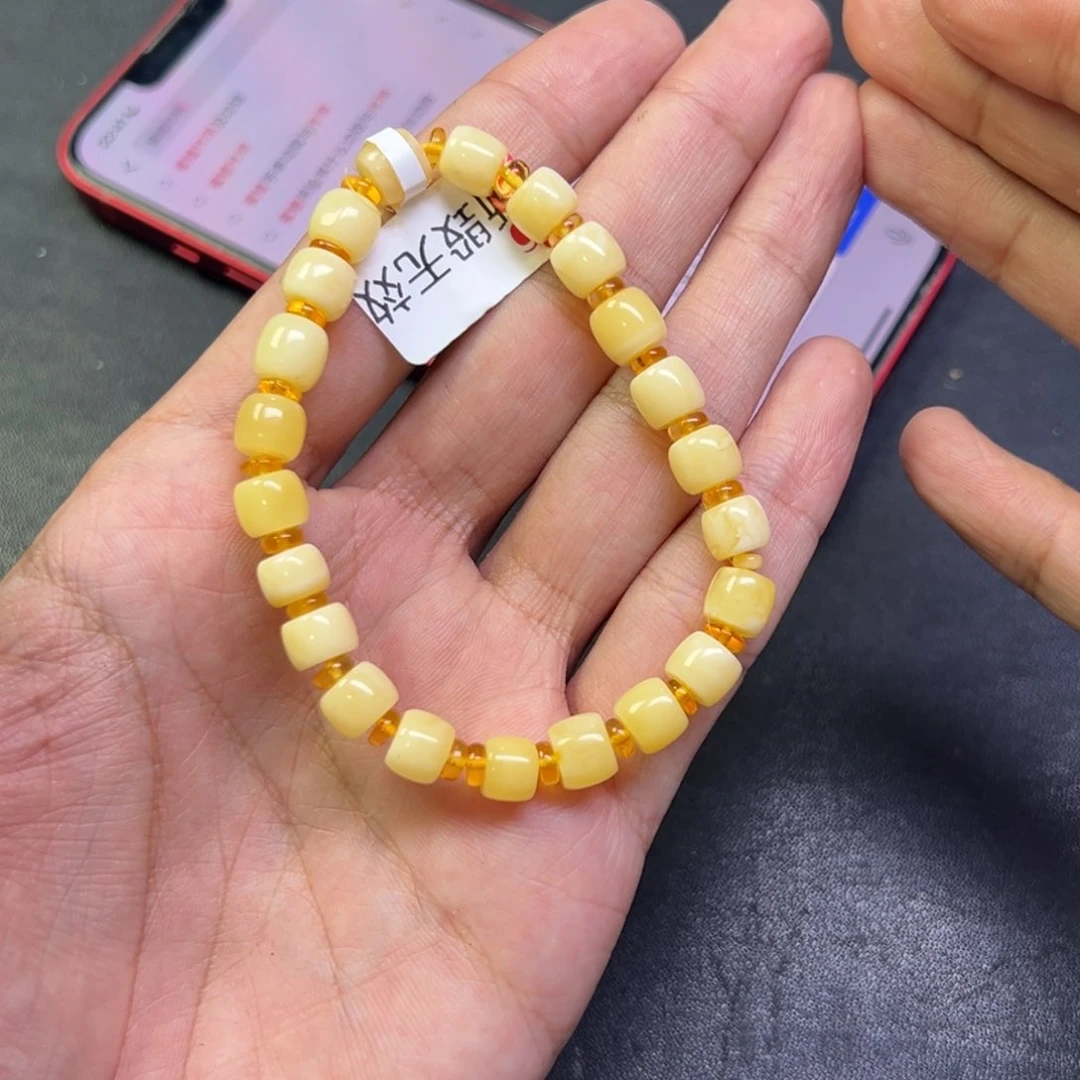 未镶嵌颈饰蜜蜡多样性蜜蜡白花蜡卡8货头
