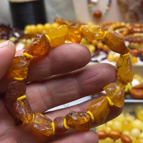 手串琥珀未镶嵌手串