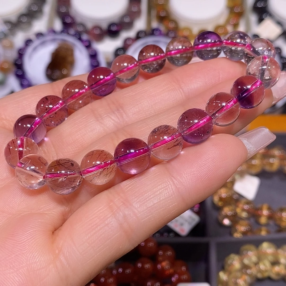 水晶手串未镶嵌超七9.6mm