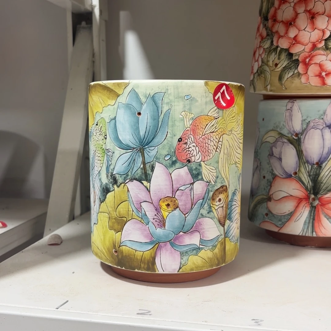 景德镇手绘花盆陶瓷12/15