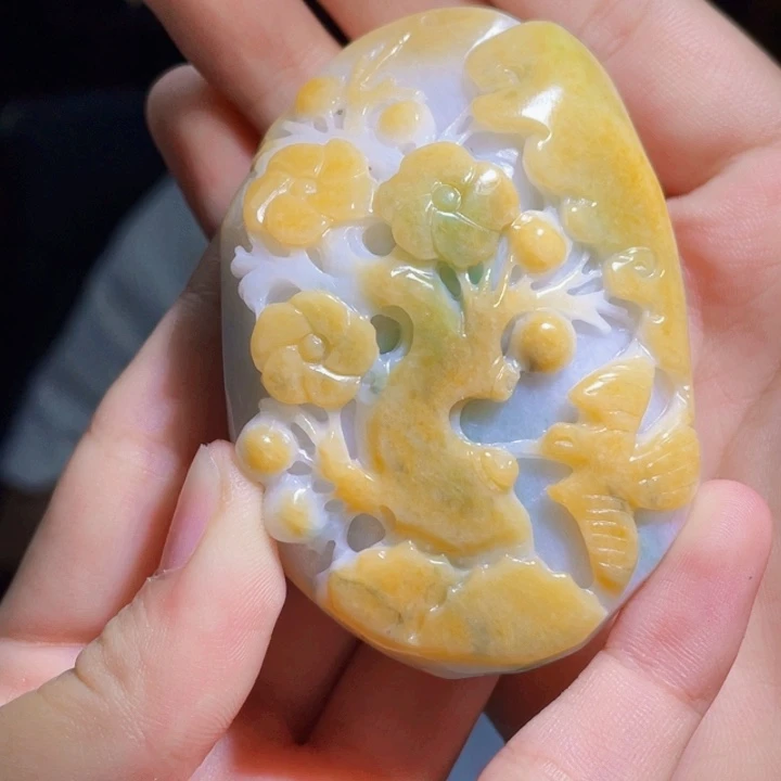 翡翠未镶嵌吊坠(不含链)漂*A100