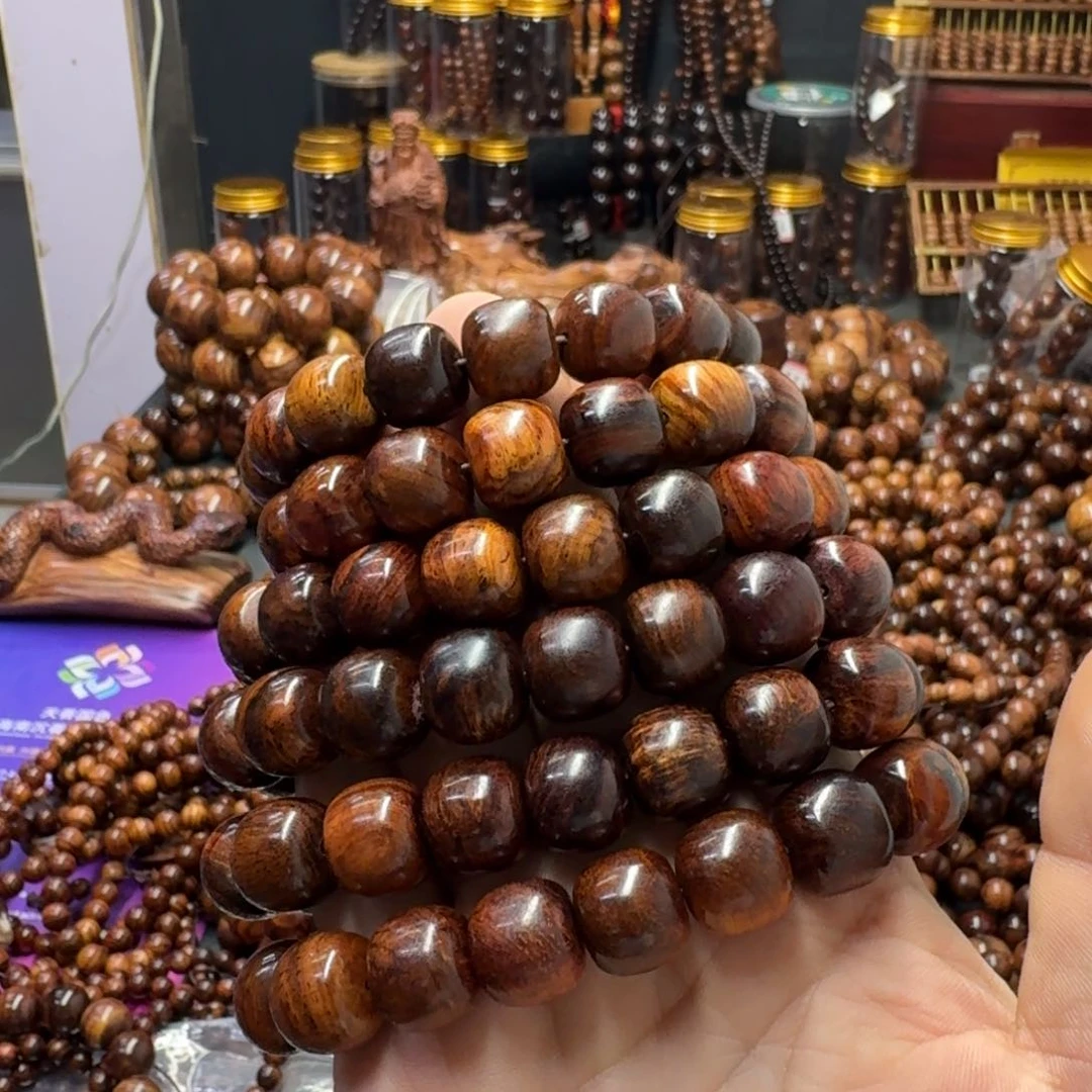 黄花梨/降香黄檀手串/手链老料1314规格海黄手串