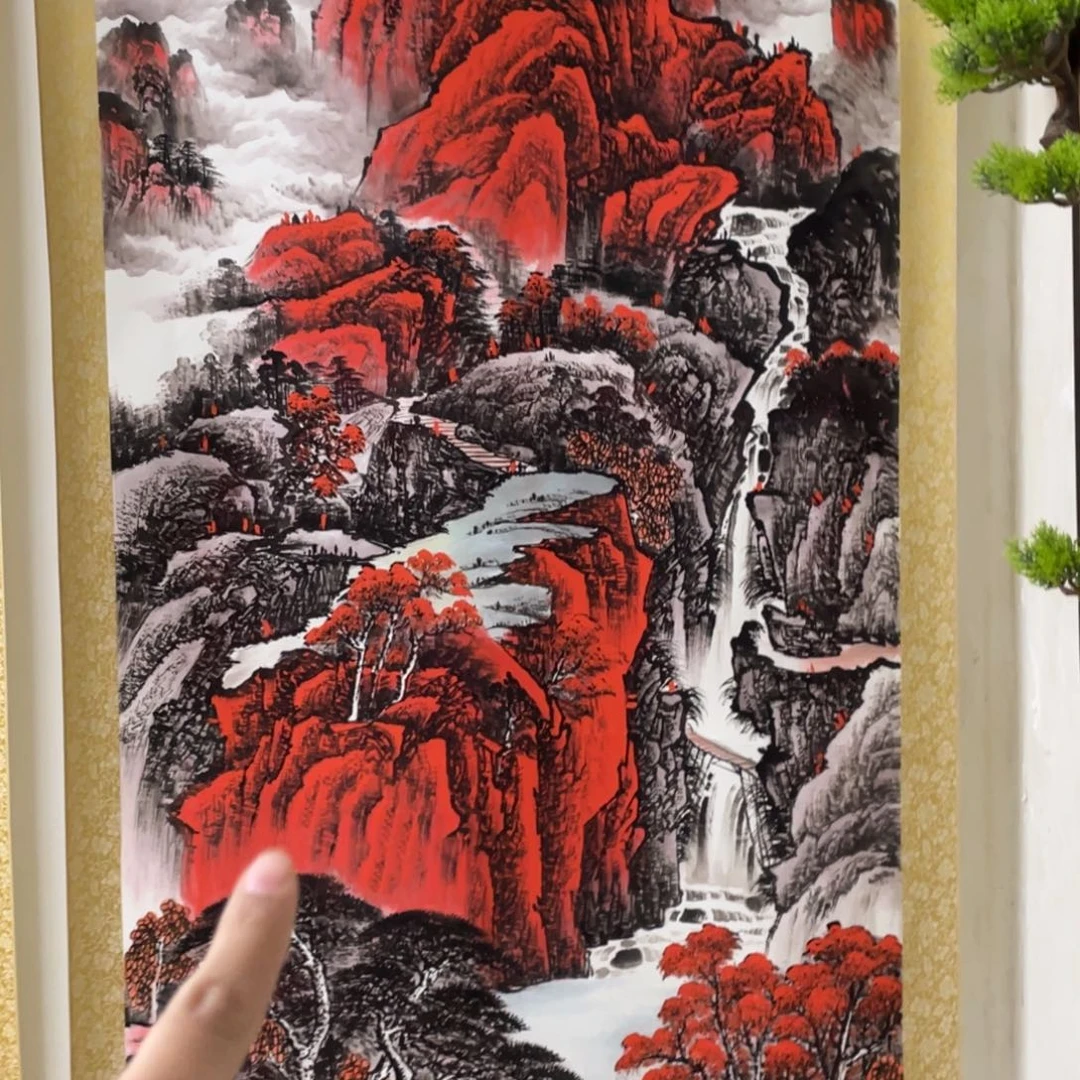 国画老师亲笔手绘作品y
