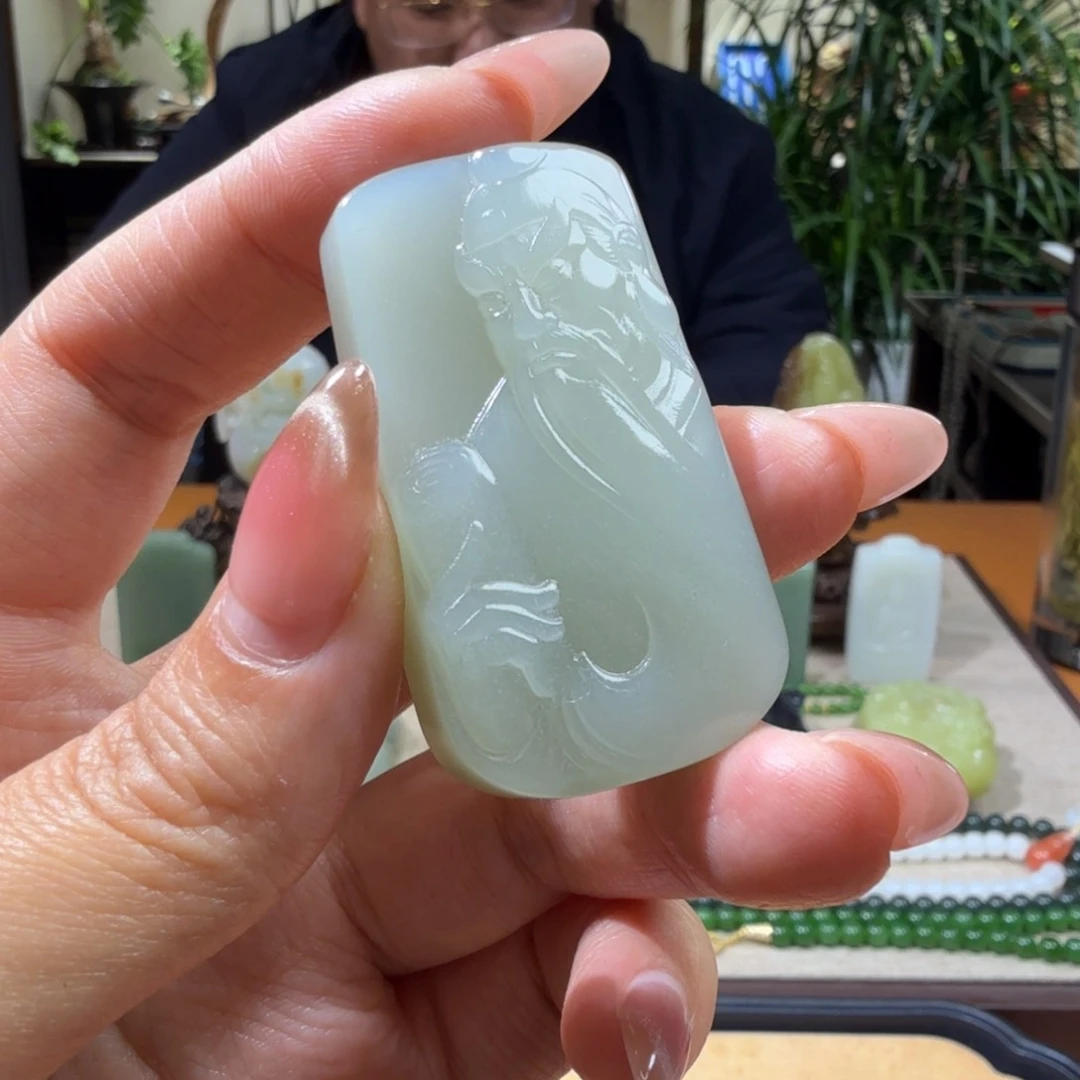 和田玉挂件未镶嵌清***月