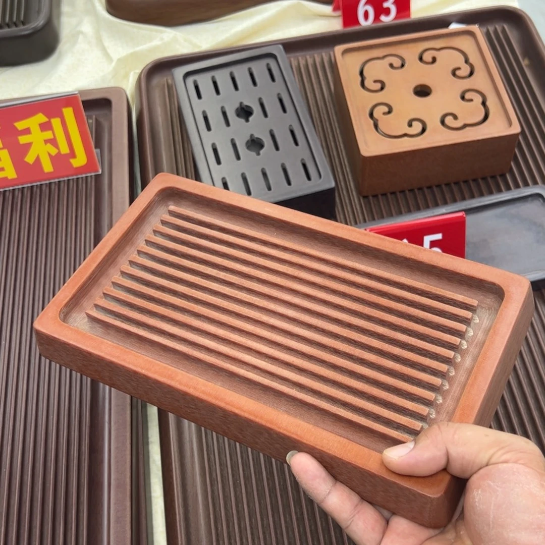 多***里电木茶盘大橙金素盘28*16*3cm