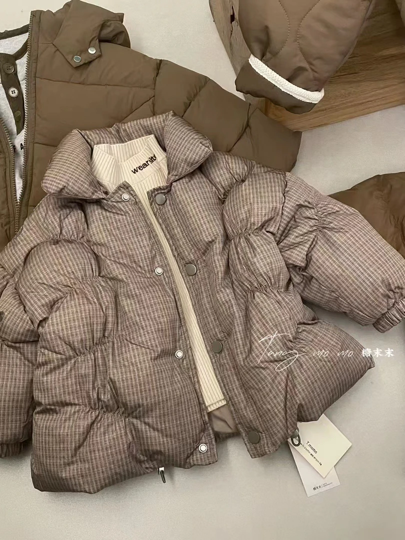 女童2024新款 女童短款加厚羽绒服