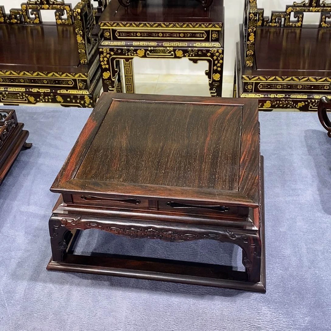 红酸枝木类成套家具底座