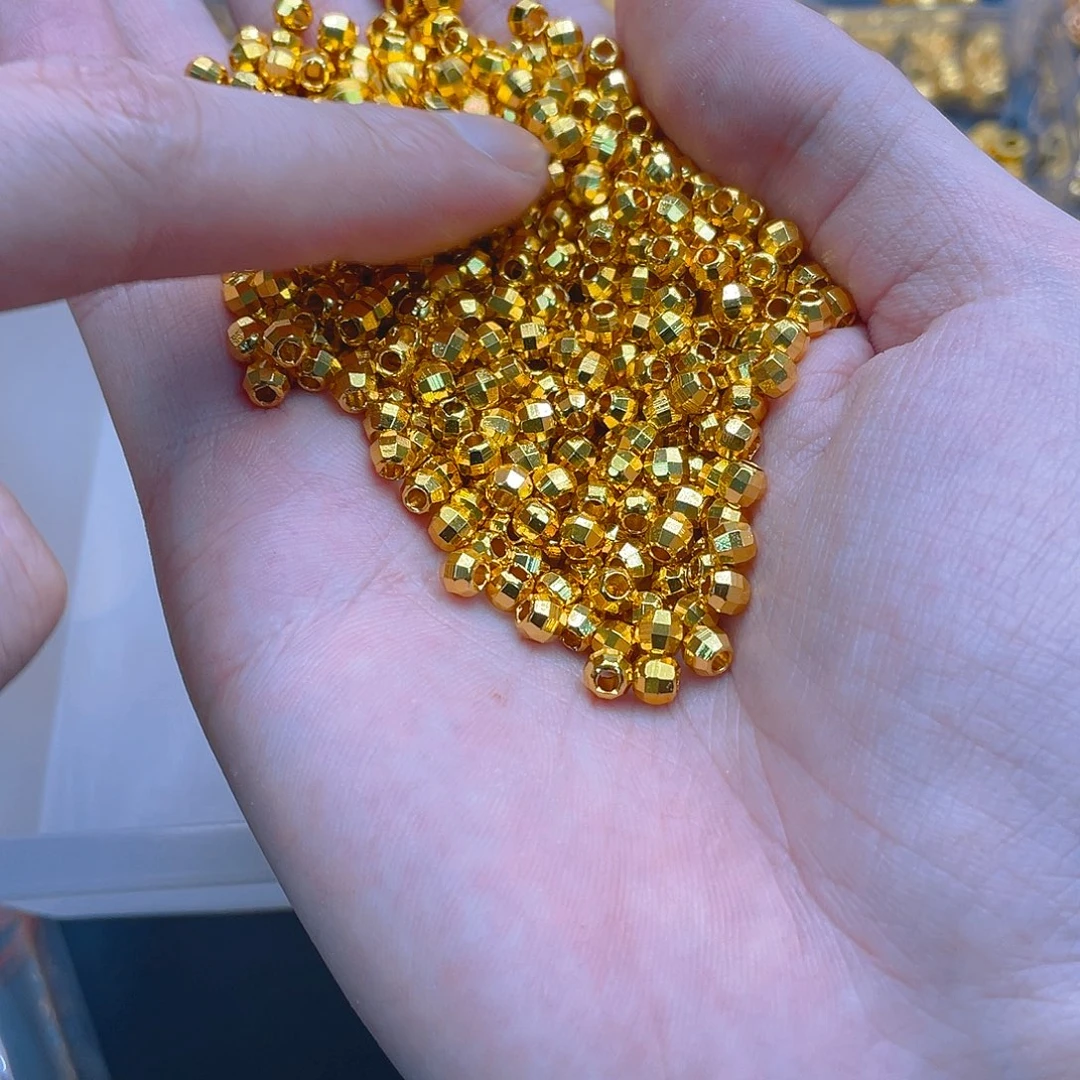 锆石铜合金镭射珠蹦迪珠4-5mm50颗