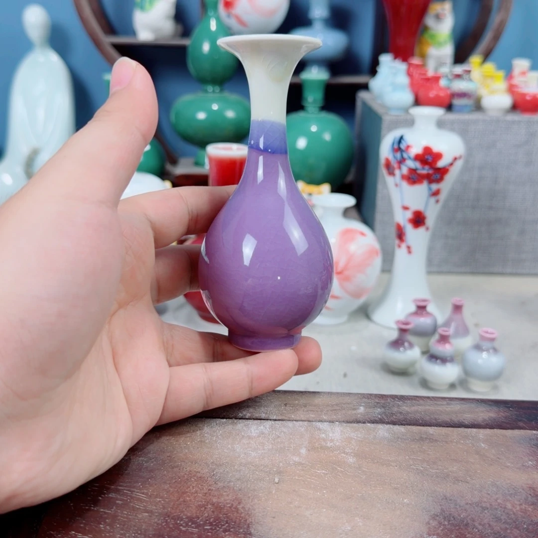陶瓷手工小花器摆件