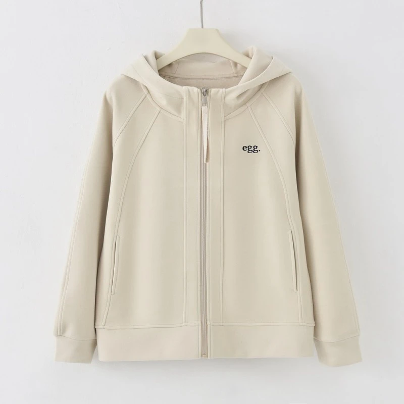 NXY-「插肩版型」2025早春新款休闲百搭女士连帽外套K-K1218