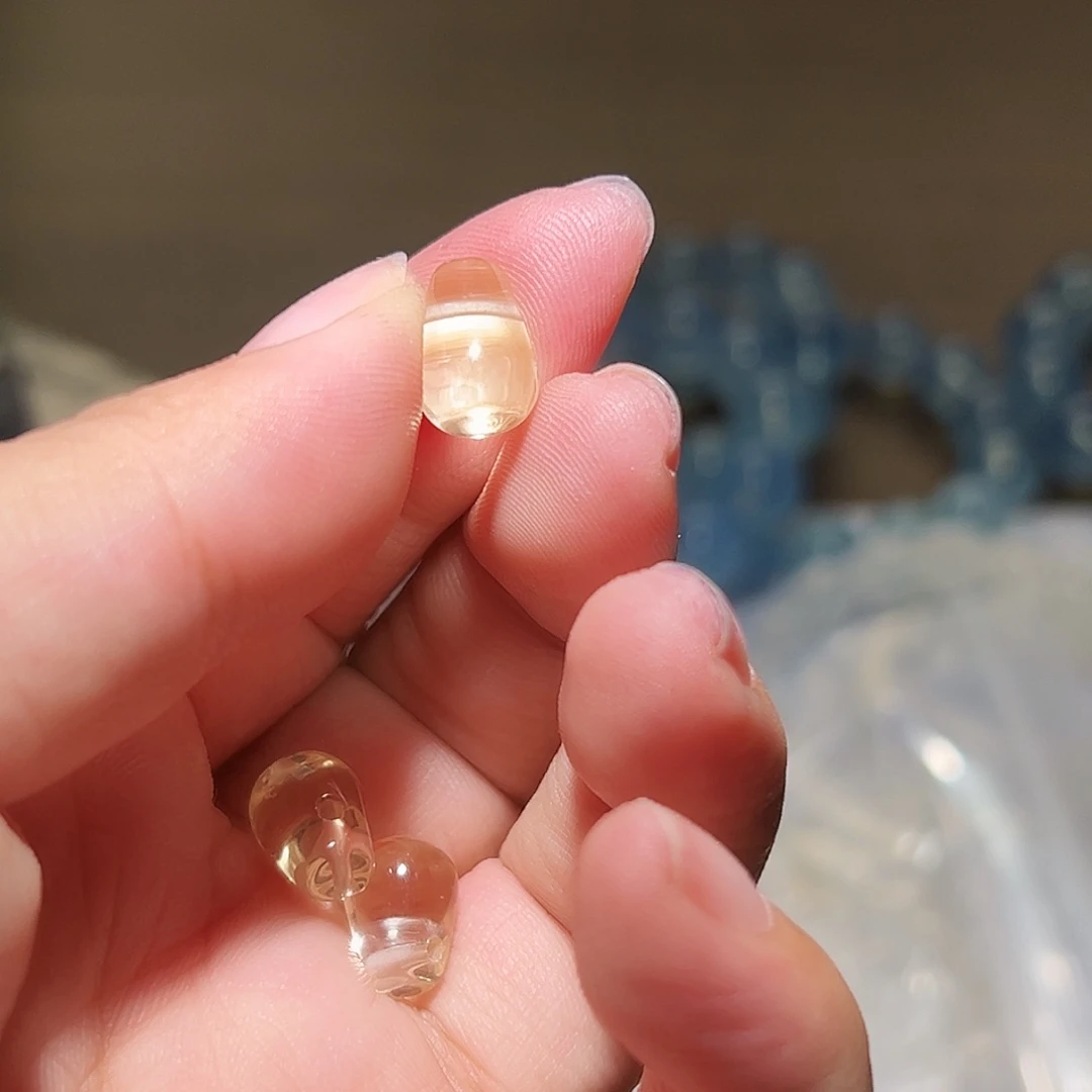 水晶手链未镶嵌黄水晶全净体葫芦